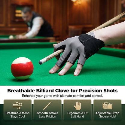 Breathable Billiard Glove for Left Hand