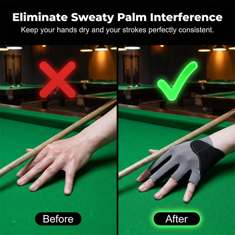 Breathable Billiard Glove for Left Hand