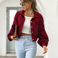 🎁New arrival 50% OFF💥 Women's Cropped Corduroy Jacket with Balloon Sleeves