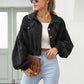 🎁New arrival 50% OFF💥 Women's Cropped Corduroy Jacket with Balloon Sleeves