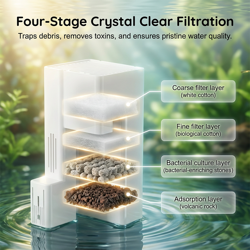 Ultra-Quiet Hang-On Back Aquarium Filter