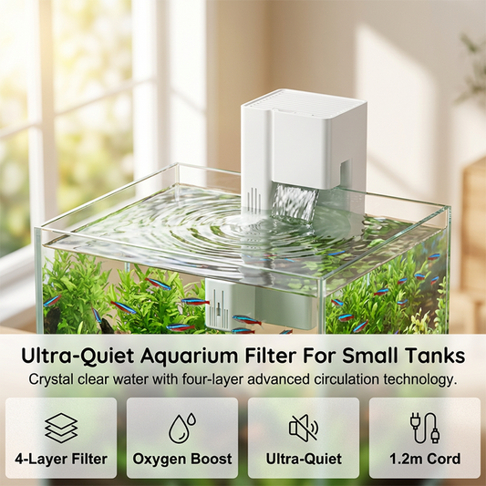 Ultra-Quiet Hang-On Back Aquarium Filter