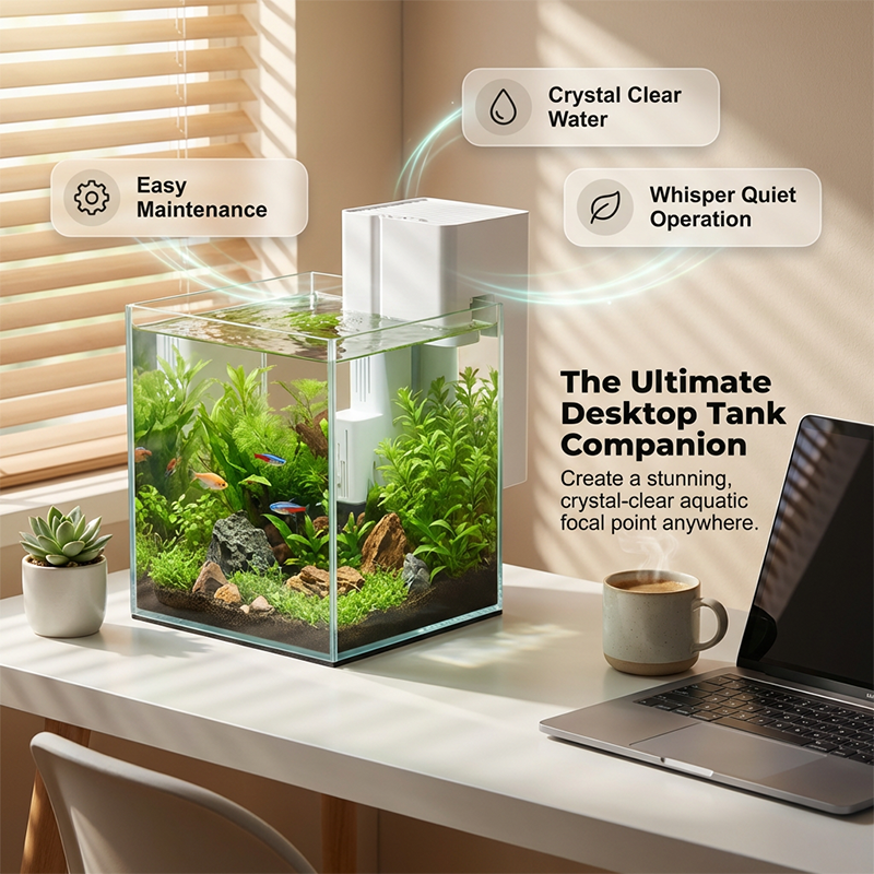 Ultra-Quiet Hang-On Back Aquarium Filter