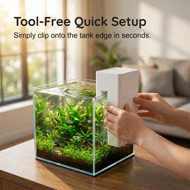 Ultra-Quiet Hang-On Back Aquarium Filter