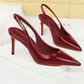 💐50% OFF ! Patent Leather Slingback Heels – Perfect Fit & Bold Style 👡🌟【Limited Offer】