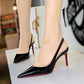 💐50% OFF ! Patent Leather Slingback Heels – Perfect Fit & Bold Style 👡🌟【Limited Offer】