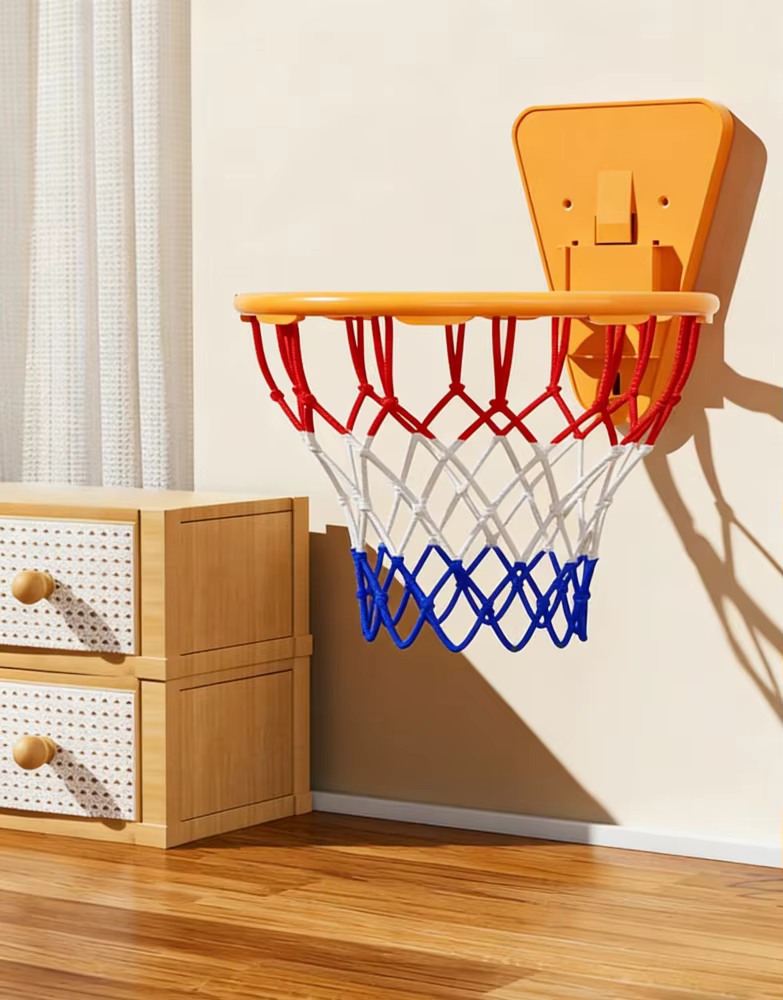 🏀Quiet Indoor Ball Set - Noiseless Basketball with Basket for Silent Play