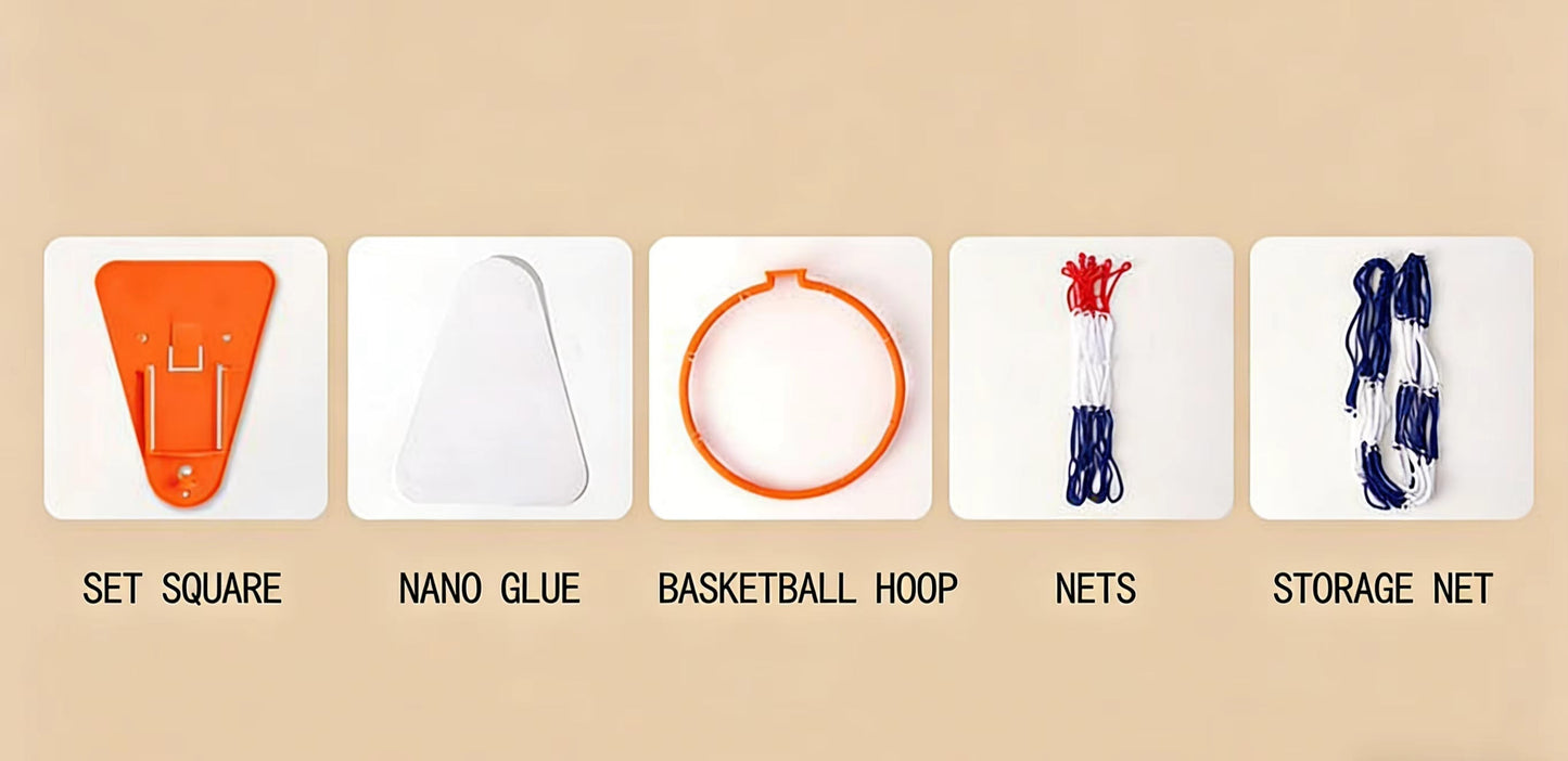 🏀Quiet Indoor Ball Set - Noiseless Basketball with Basket for Silent Play