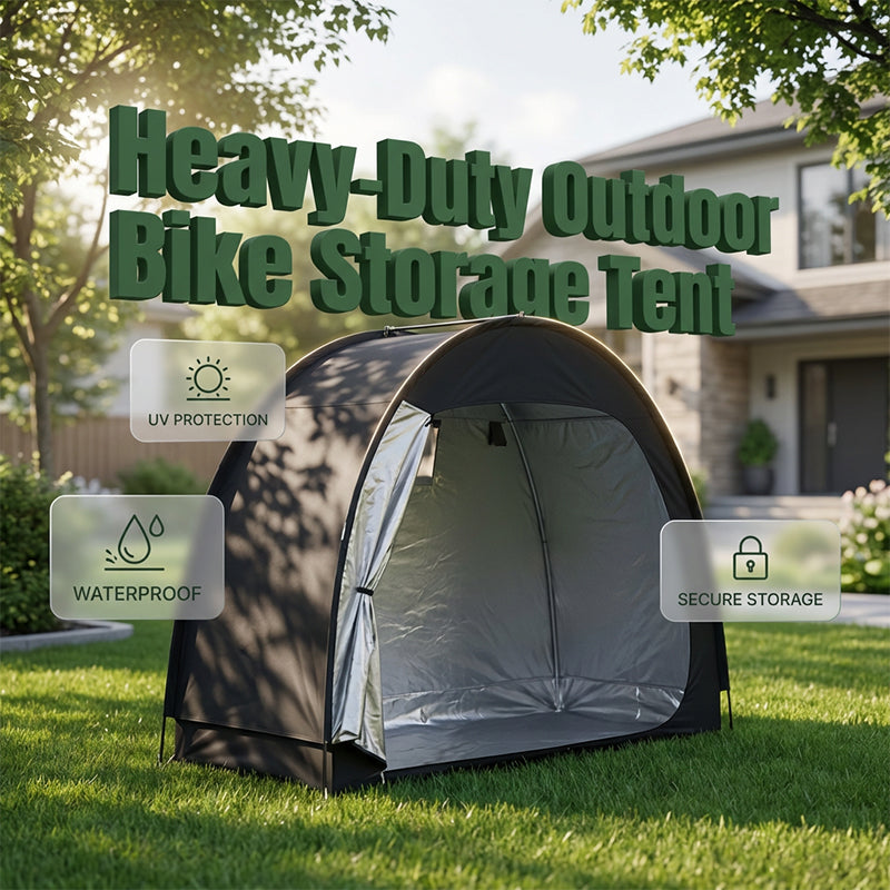✨ Heavy-Duty Outdoor Bike Storage Tent - Waterproof & UV-Protected ✨