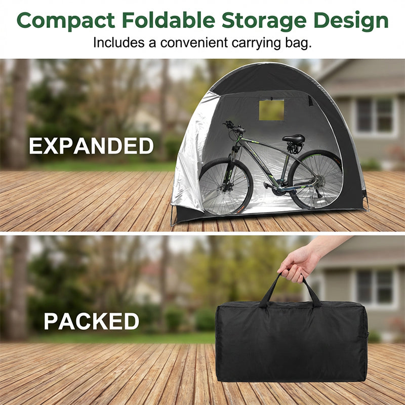 ✨ Heavy-Duty Outdoor Bike Storage Tent - Waterproof & UV-Protected ✨