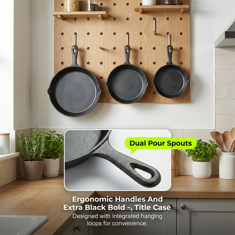 ⏳Limited-time 50% off⏰Non-Stick Cast Iron Frying Pan🍳🥘🍲