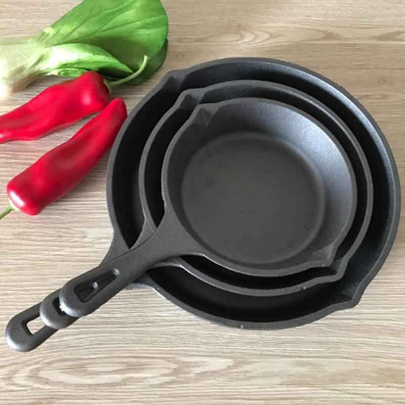 ⏳Limited-time 50% off⏰Non-Stick Cast Iron Frying Pan🍳🥘🍲