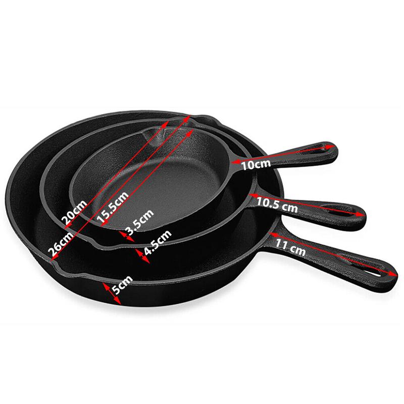 ⏳Limited-time 50% off⏰Non-Stick Cast Iron Frying Pan🍳🥘🍲