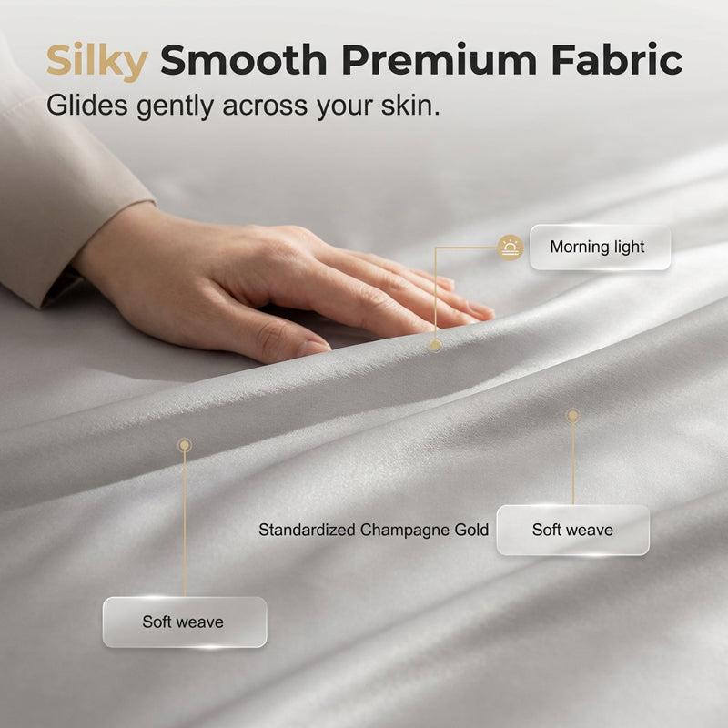 📢📢50% OFF !! & FREE SHIPPING ⏰Premium Cooling Fitted Sheet Set