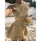 🥳SUMMER HOT SALE🥳💞50K+ SOLD!💥50% OFF! 🔥Sleeveless Gingham Smocked Mini Dress