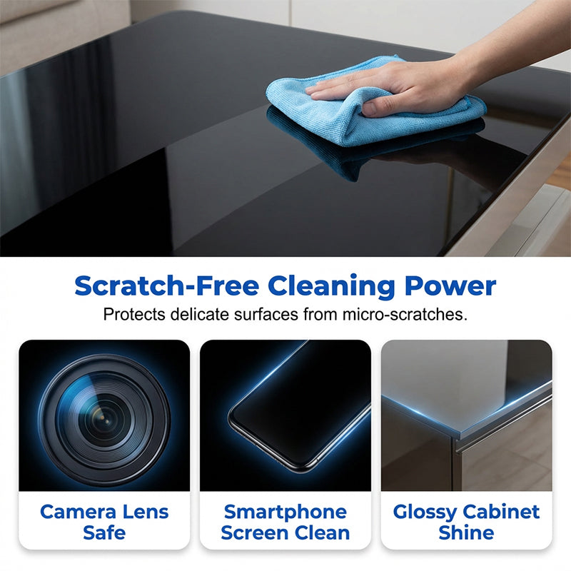 High-quality microfiber cloth for eyeglasses and screens
