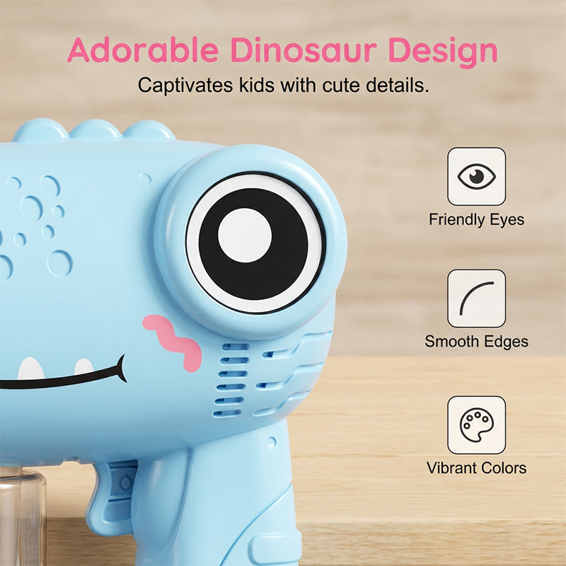Kids' Cute Dinosaur Bubble Machine Toy