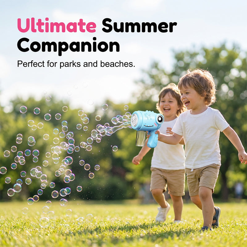 Kids' Cute Dinosaur Bubble Machine Toy