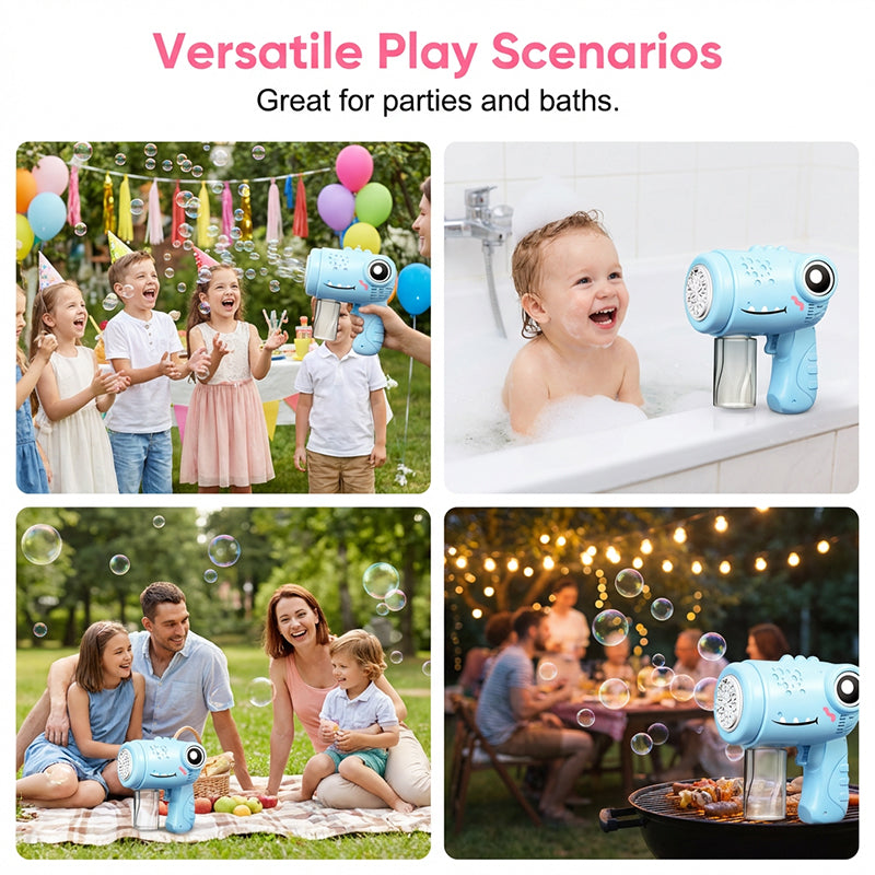 Kids' Cute Dinosaur Bubble Machine Toy