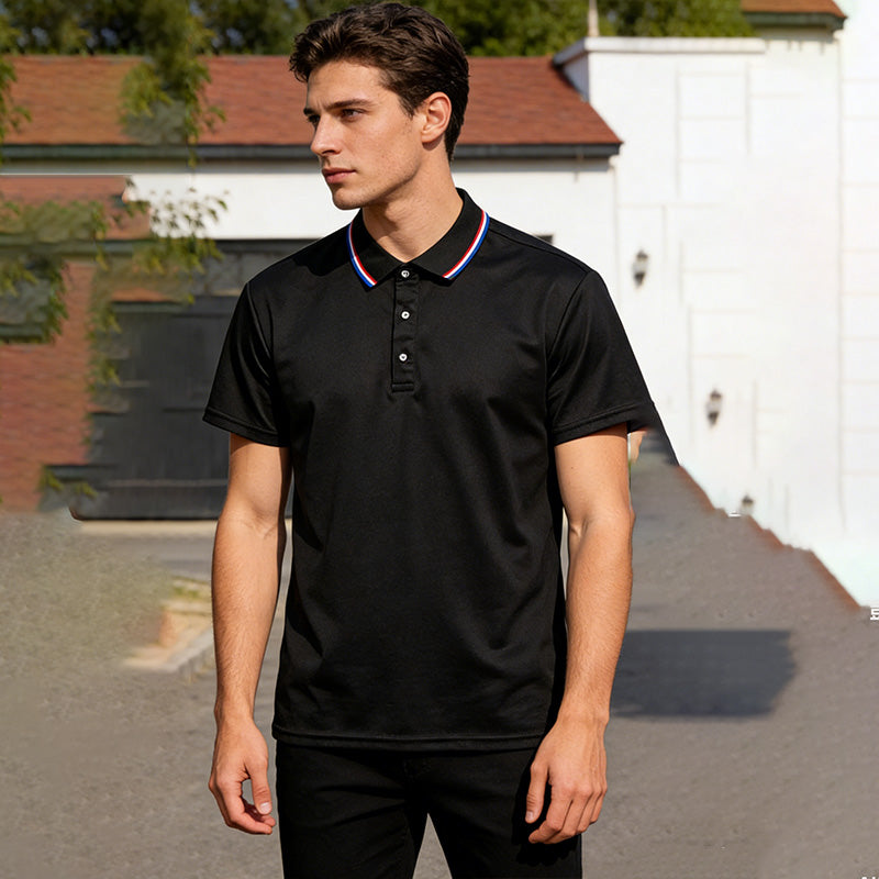 👕 50% OFF NOW! 👔 Men's Classic Short-Sleeve Collared Shirt Set – Tipped Collar, Breathable Fabric & Multi-Pack Value ✨