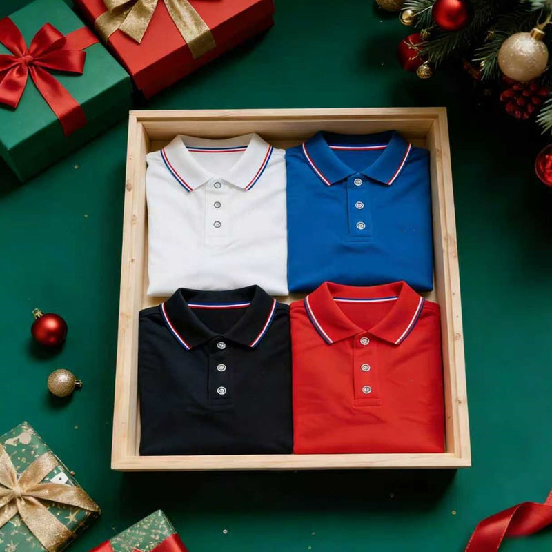 👕 50% OFF NOW! 👔 Men's Classic Short-Sleeve Collared Shirt Set – Tipped Collar, Breathable Fabric & Multi-Pack Value ✨