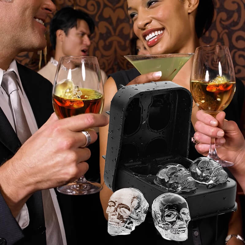 DIY Silicone Skull Ice Cube Tray