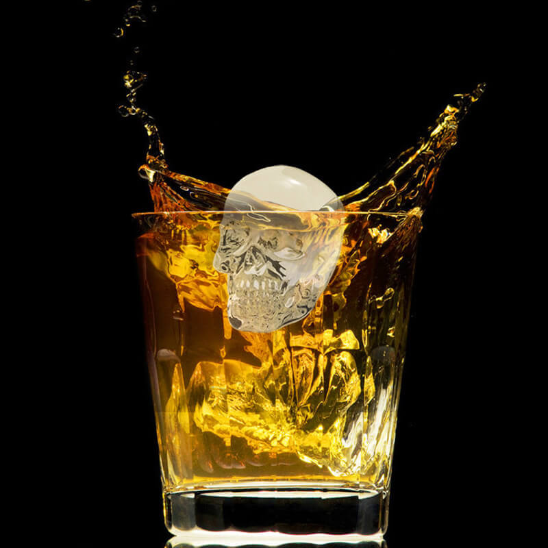 DIY Silicone Skull Ice Cube Tray