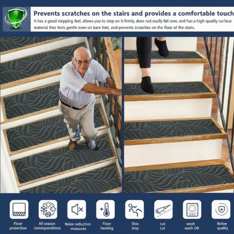 Self-Adhesive Anti-Slip Stair Tread Pads