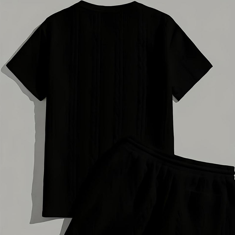 🥳SUMMER HOT SALE🥳💞50K+ SOLD!💥40% OFF! 🔥Men’s Casual Solid-Color Two-Piece Loungewear Set