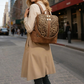 Fashion Leopard Print Backpack and Shoulder Bag Set