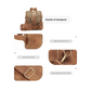 Fashion Leopard Print Backpack and Shoulder Bag Set