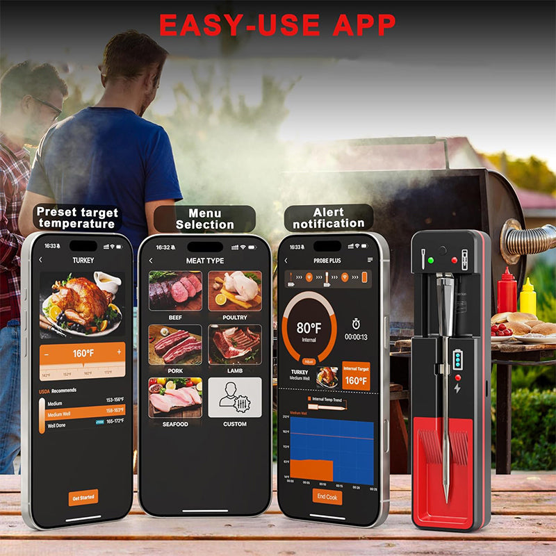 Smart Bluetooth Meat Thermometer