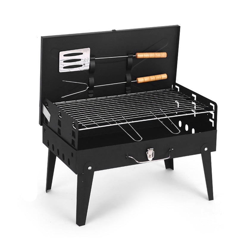 Portable Folding Charcoal Grill for Outdoor Cooking