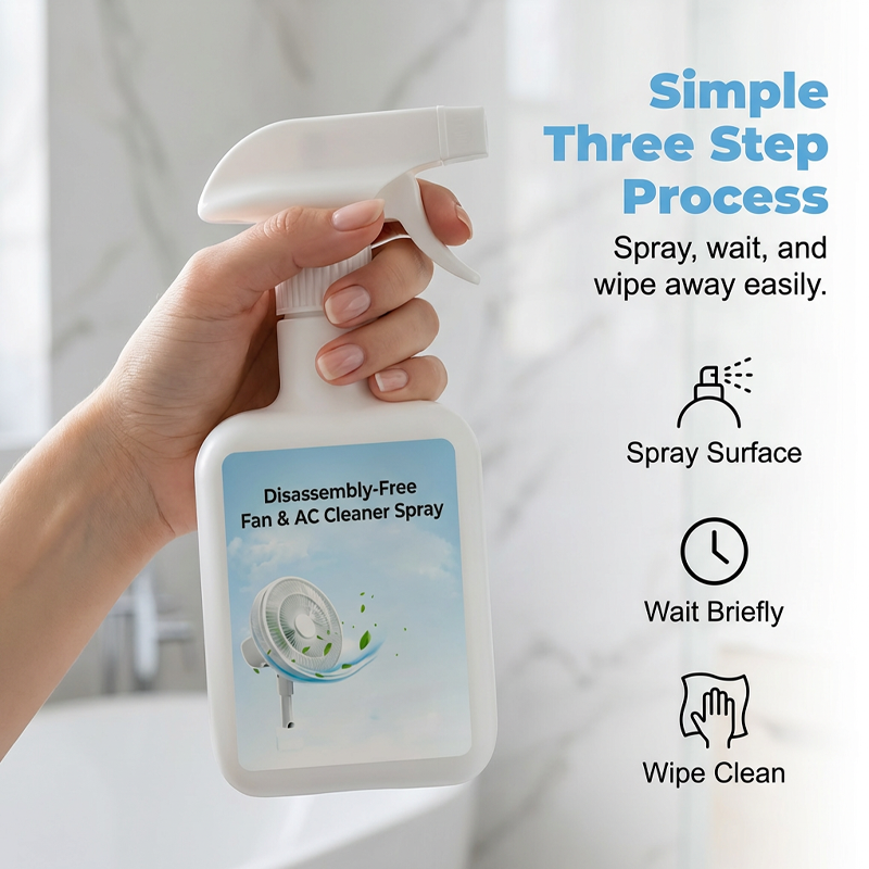 Disassembly-Free Fan & AC Cleaner Spray