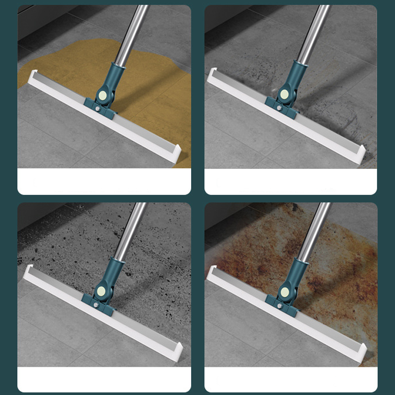 Adjustable Floor Squeegee with 180° Rotating Head