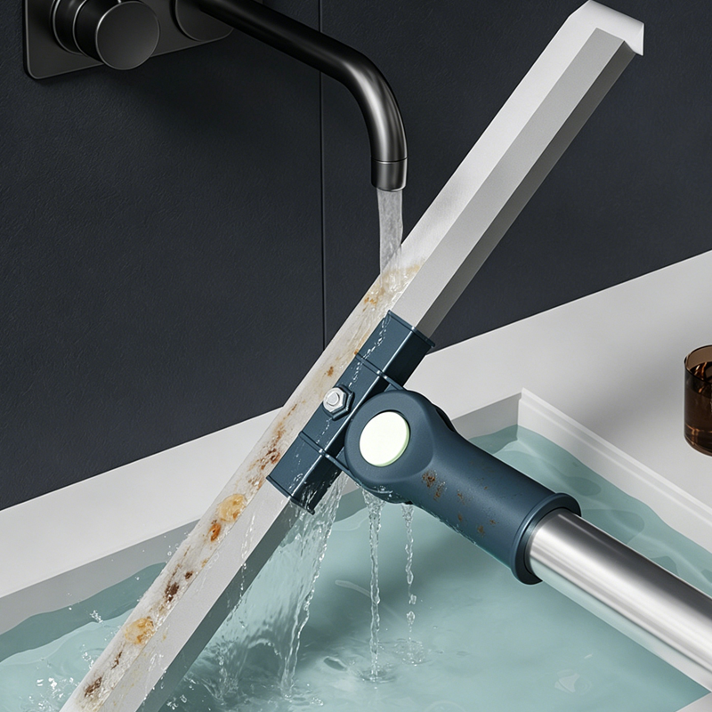 Adjustable Floor Squeegee with 180° Rotating Head