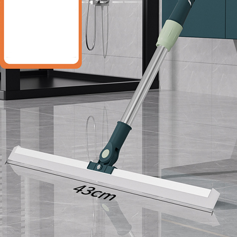 Adjustable Floor Squeegee with 180° Rotating Head