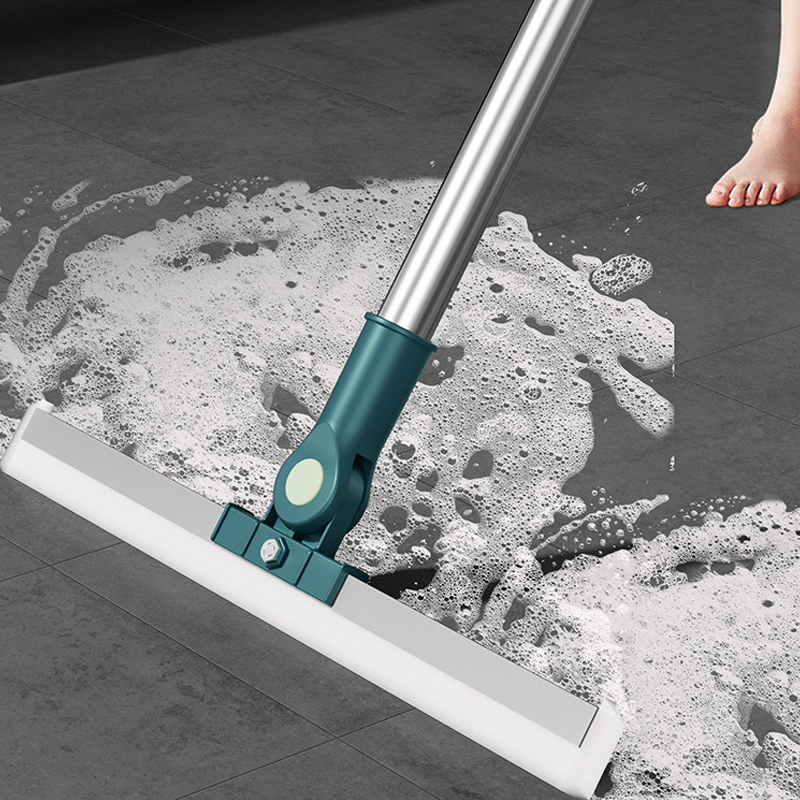 Adjustable Floor Squeegee with 180° Rotating Head