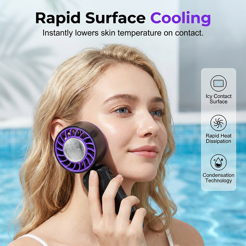 Portable Handheld Cooling Fan with Smart Display
