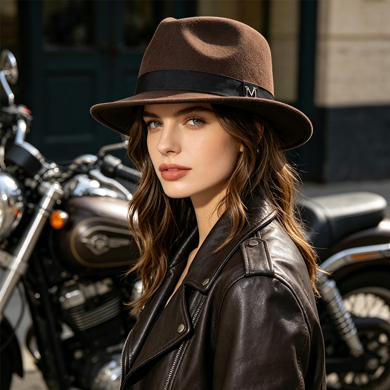 New Faux-Cashmere Wool Felt Fedora — Versatile Western & British Style Jazz Hat — Thickened, Windproof, and Warm