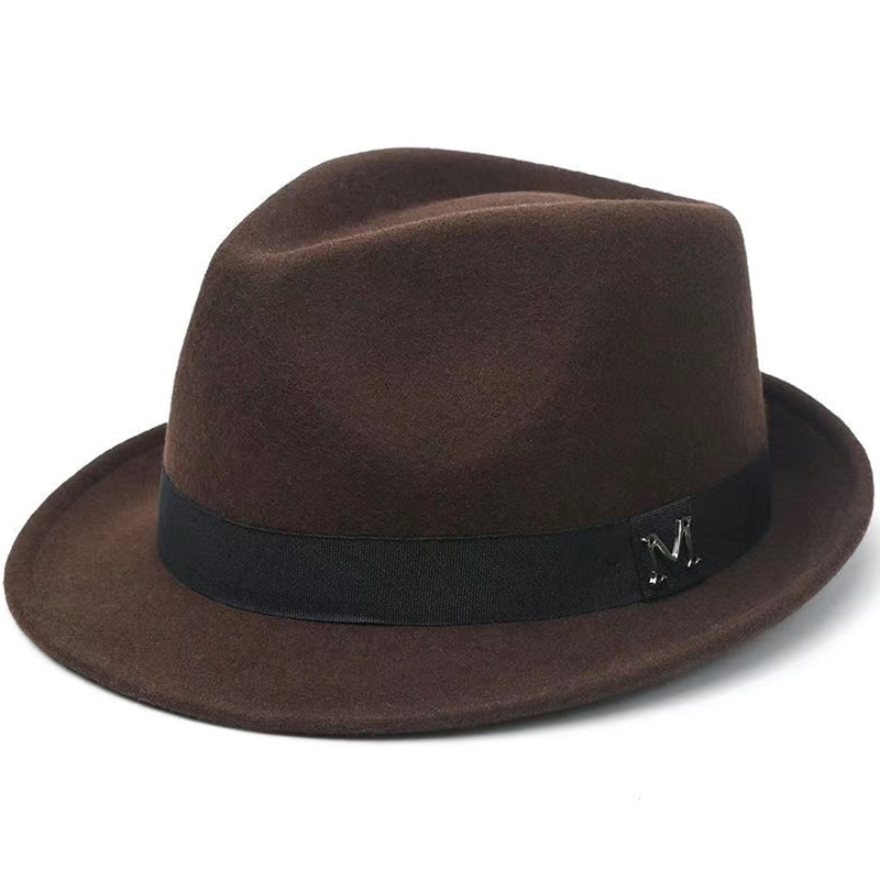 New Faux-Cashmere Wool Felt Fedora — Versatile Western & British Style Jazz Hat — Thickened, Windproof, and Warm
