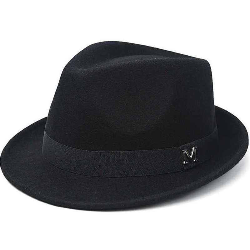 New Faux-Cashmere Wool Felt Fedora — Versatile Western & British Style Jazz Hat — Thickened, Windproof, and Warm