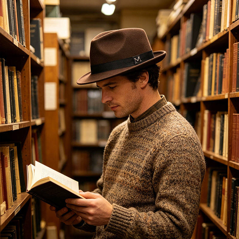New Faux-Cashmere Wool Felt Fedora — Versatile Western & British Style Jazz Hat — Thickened, Windproof, and Warm