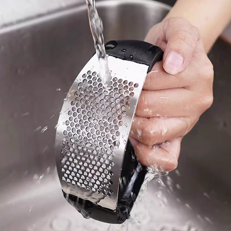 Stainless Steel Garlic Press Masher
