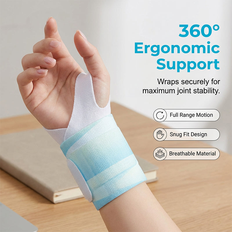 Disposable Steam Heat Wrist Wrap for Fatigue Relief
