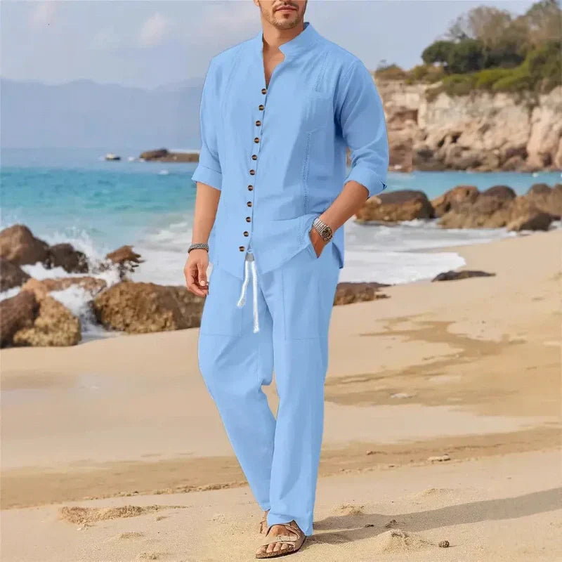 📢 📢 Limited time 50% OFF ！！🔥Lightweight Men's Casual Two-Piece Set