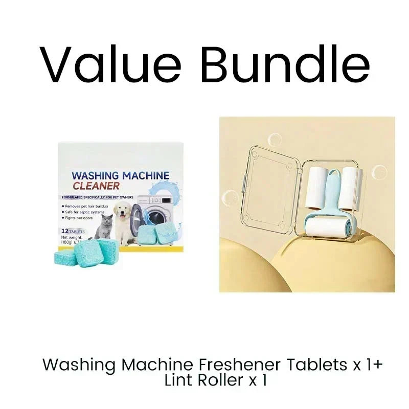 🏆 LAST DAY SPECIAL! 🔥 LIMITED TIME BUY 2 GET 1 FREE 🎁 Washing Machine Cleaner – 12 Tablets, Deep Cleans Inner Tank & Pet Hair, Removes Odours 🧼