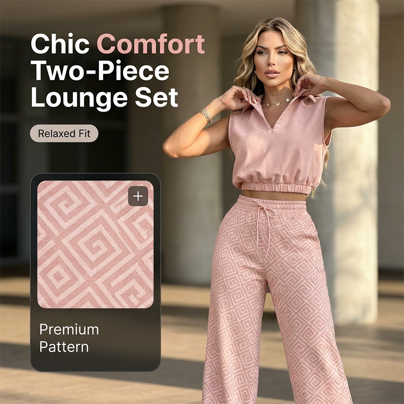 🎁2026 New Arrivals 50% OFF💥Women's Two-Piece Lounge Set with Drawstring Pants
