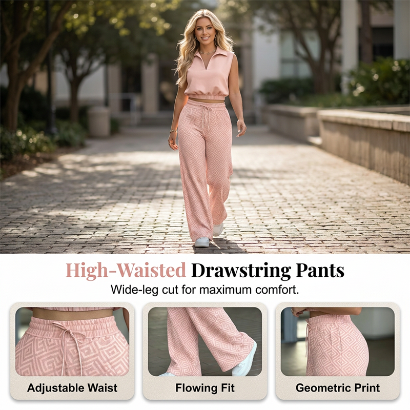 🎁2026 New Arrivals 50% OFF💥Women's Two-Piece Lounge Set with Drawstring Pants
