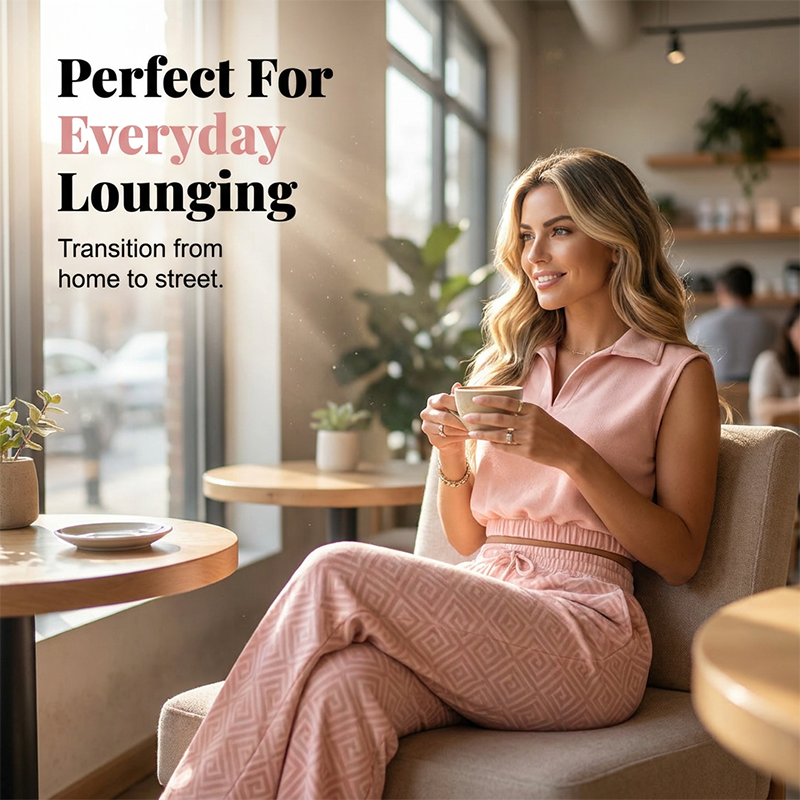 🎁2026 New Arrivals 50% OFF💥Women's Two-Piece Lounge Set with Drawstring Pants